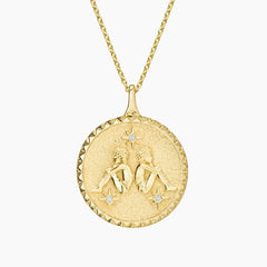Rayonu Gemini Zodiac Diamond Pendant