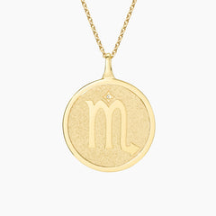 Rayonu Scorpio Zodiac Diamond Pendant