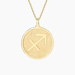 Rayonu Sagittarius Zodiac Diamond Pendant