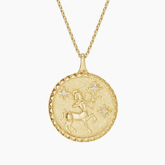Rayonu Sagittarius Zodiac Diamond Pendant