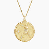 Rayonu Virgo Zodiac Diamond Pendant