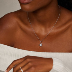 Rayonu Lab Diamond Twist Pendant