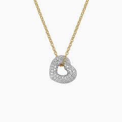 Rayonu Heart Shaped Lab Diamond Tube Pendant