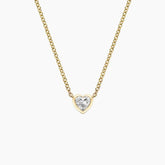 Rayonu Heart Lab Diamond Bezel Solitaire Pendant