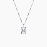Rayonu Oval Solitaire Lab Diamond Pendant