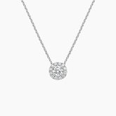 Rayonu Lab Diamond Halo Pendant