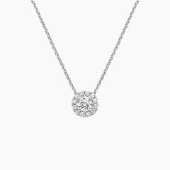 Rayonu Lab Diamond Halo Pendant