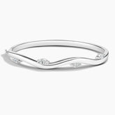 Rayonu Willow Diamond Bangle Bracelet