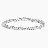 Rayonu Angled Pear Lab Diamond Tennis Bracelet