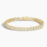 Rayonu Oval Lab Diamond Bezel Tennis Bracelet