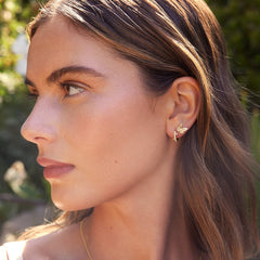 Rayonu Logan Hollowell Flutter Lab Diamond Stud Earrings