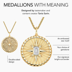 Rayonu Star Lab Diamond Medallion Necklace