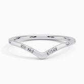Rayonu Astra Contour Lab Diamond Ring front view with scattered diamond accents