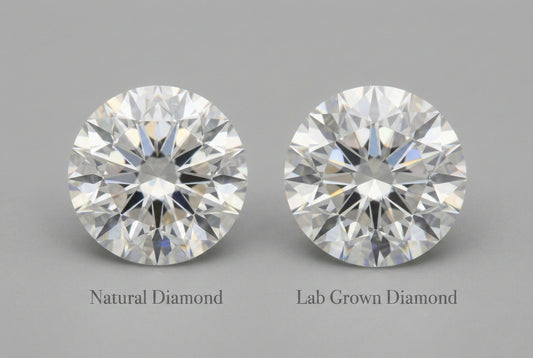 Lab grown vs natural diamond comparison