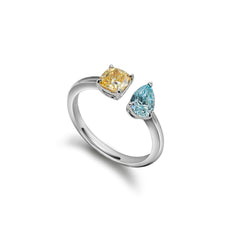 Rowan Lab Grown Diamond Open Ring in 18K Gold