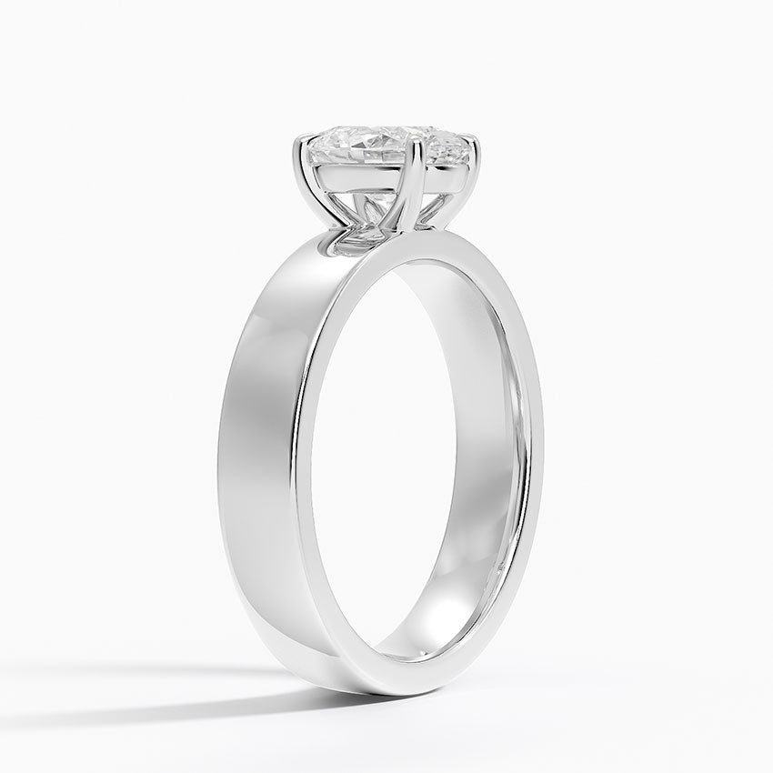 Peyton Solitaire Lab Grown Oval Diamond Engagement Ring