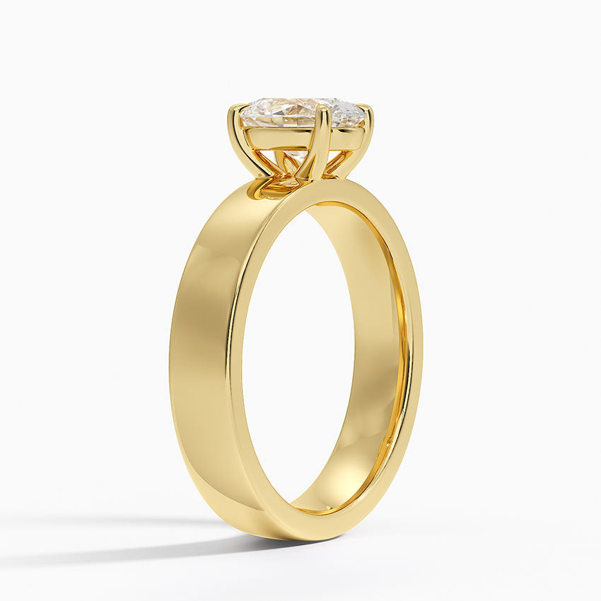 Peyton Solitaire Lab Grown Oval Diamond Engagement Ring