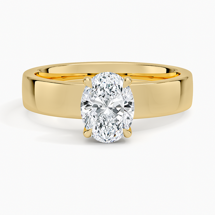 Peyton Solitaire Lab Grown Oval Diamond Engagement Ring