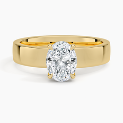 Peyton Solitaire Lab Grown Oval Diamond Engagement Ring