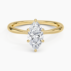 Esme Classic Six-Prong Lab Grown Marquise Diamond Engagement Ring