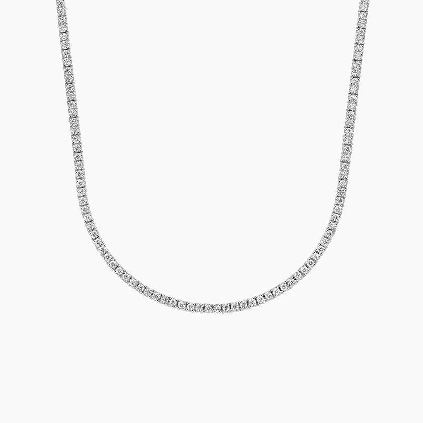 16 in. Perfect Four-Prong Lab Diamond Tennis Necklace (3 ct. tw.) in 18K Gold