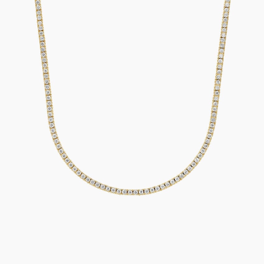 16 in. Perfect Four-Prong Lab Diamond Tennis Necklace (3 ct. tw.) in 18K Gold