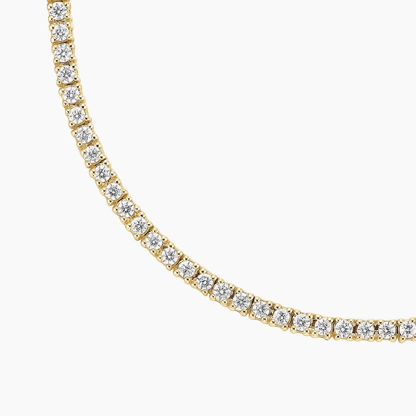 16 in. Perfect Four-Prong Lab Diamond Tennis Necklace (3 ct. tw.) in 18K Gold