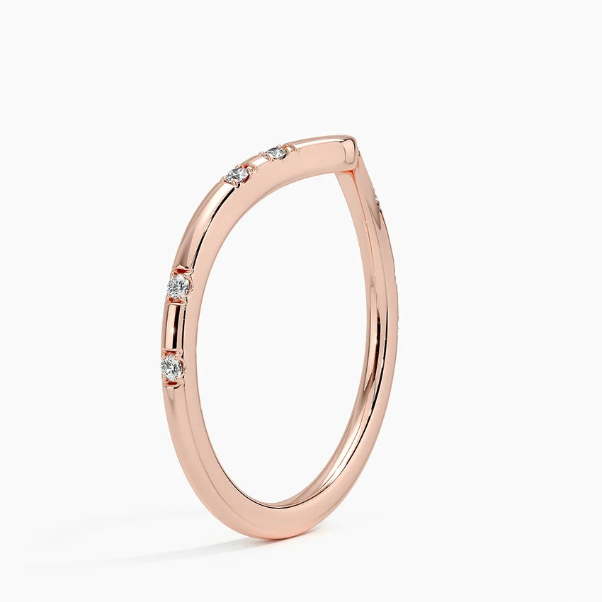 Elegant product shot of Rayonu Lab Diamond Ring showcasing sparkle and curved silhouette