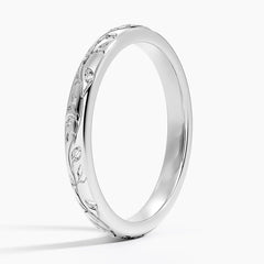 Close-up of Rayonu Lab Diamond Ring highlighting truly colorless diamonds