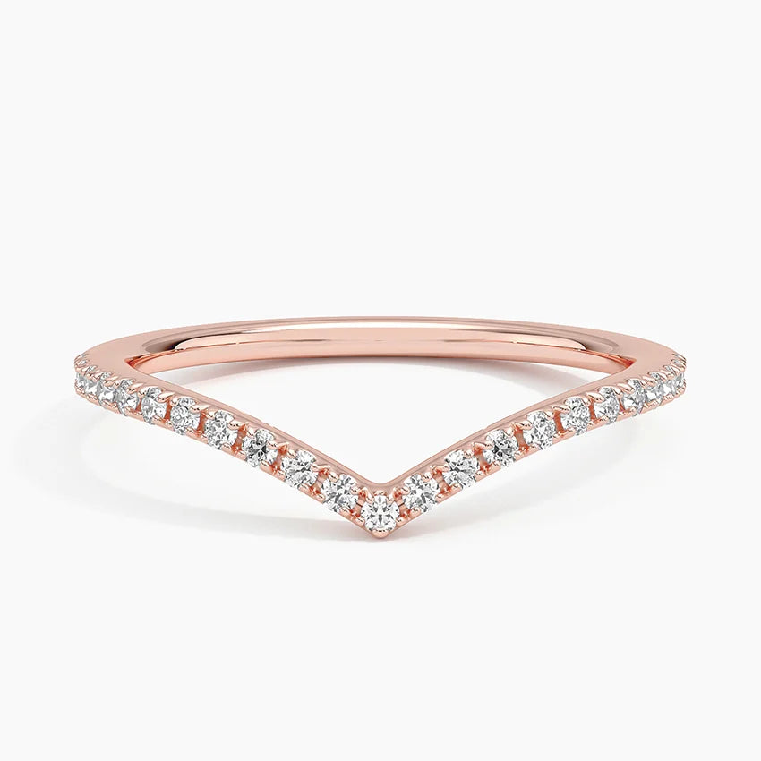 modern chevron lab diamond wedding band for women Rayonu design