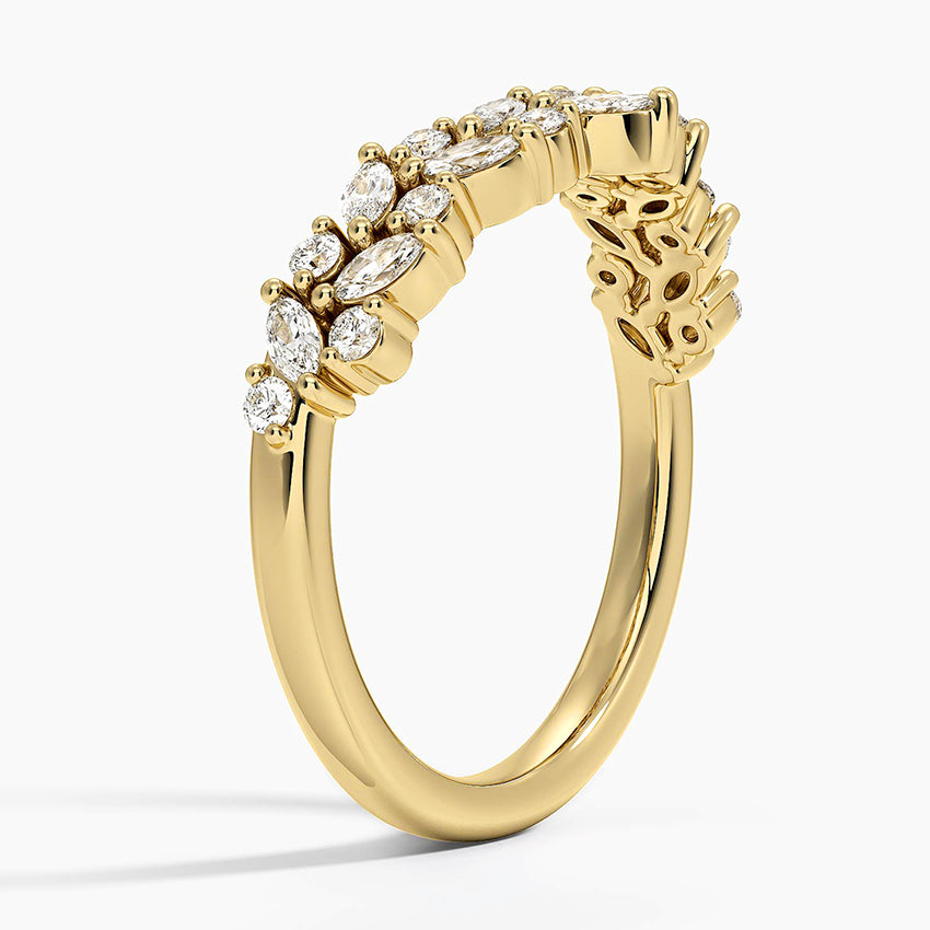 Rayonu Jardiniere Ring showing zero fluorescence under natural light