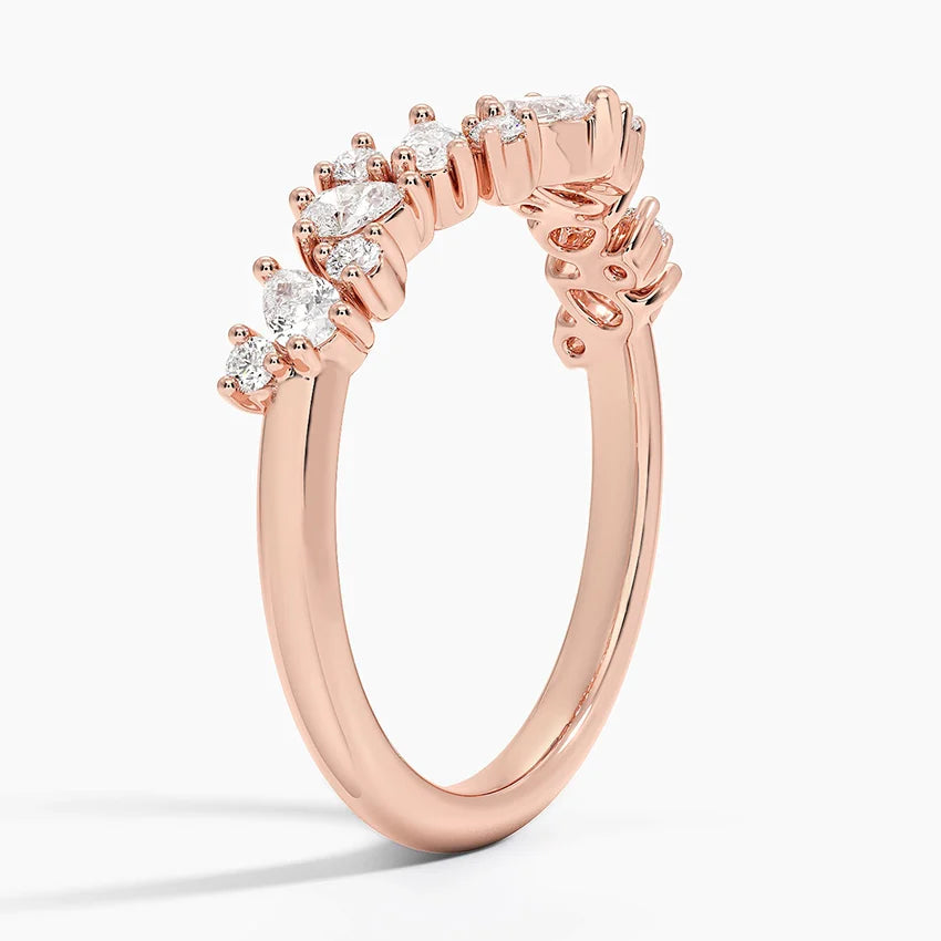 Elegant product shot of Rayonu Lab Diamond Ring showcasing shimmer and contour design