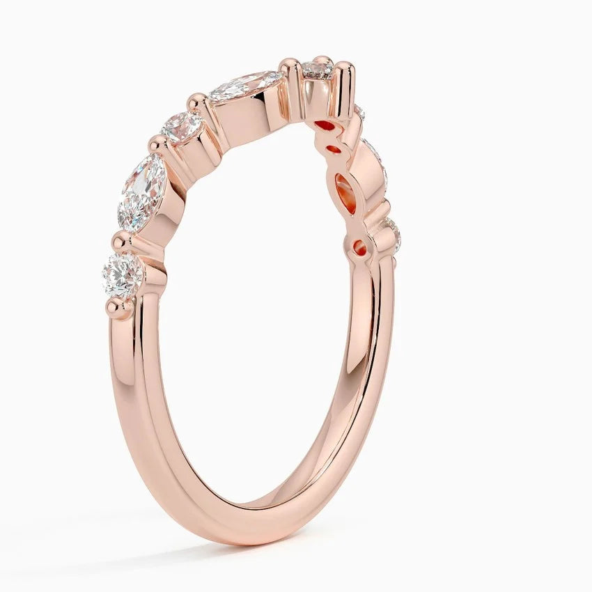 Elegant product shot of Rayonu Lab Diamond Ring showcasing sparkle and curved silhouette