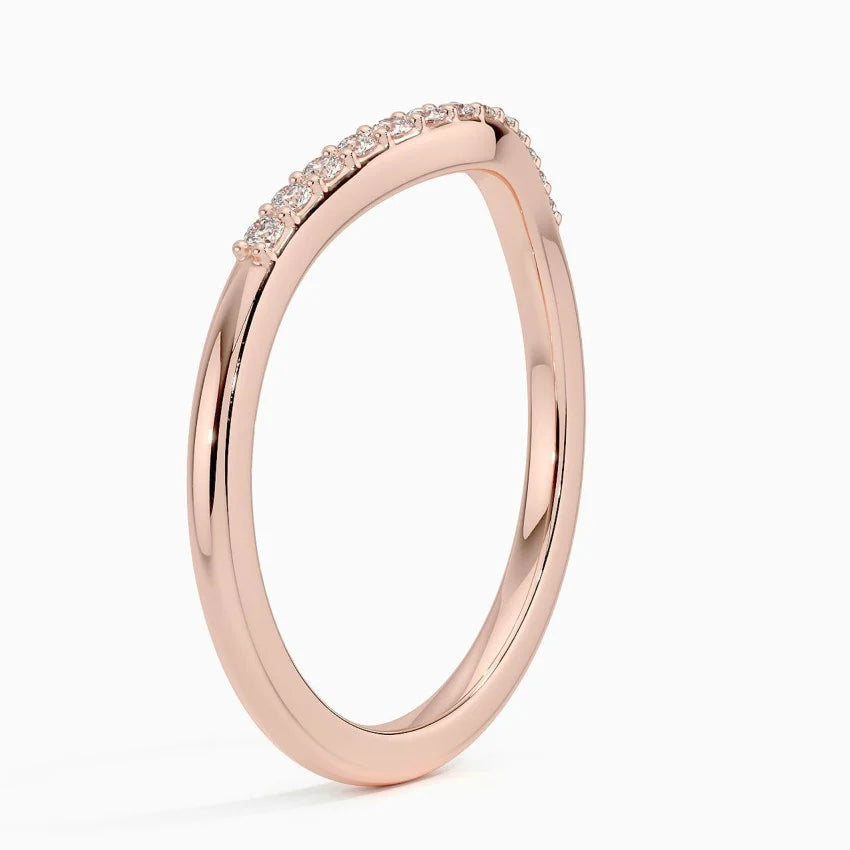 Elegant product shot of Rayonu Lab Diamond Ring showcasing sparkle and curve design