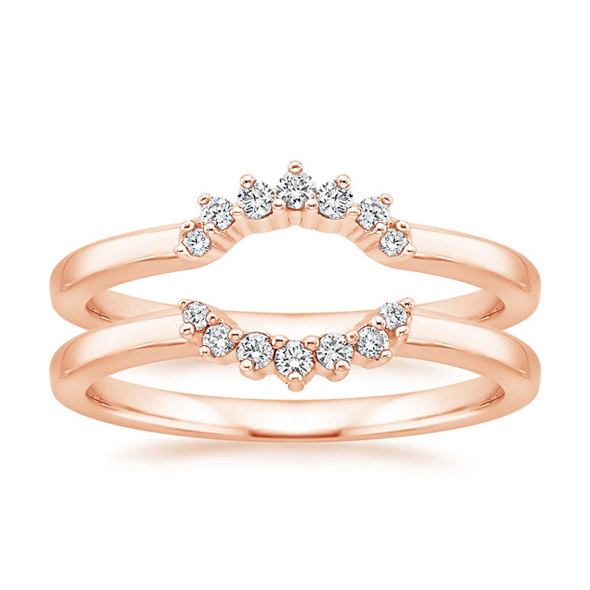 Detailed view of 3EX ideal cut diamonds on Rayonu Lab Diamond Ring